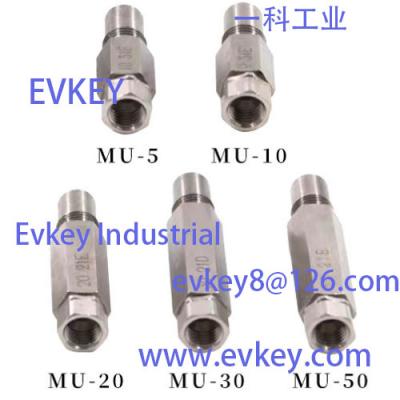 LUBE定量阀,计量件MU-5,MU-10,MU-20,MU-30,MU-50,MU-5C,MU-10C,MU-20C,MU-30C,MU-50C